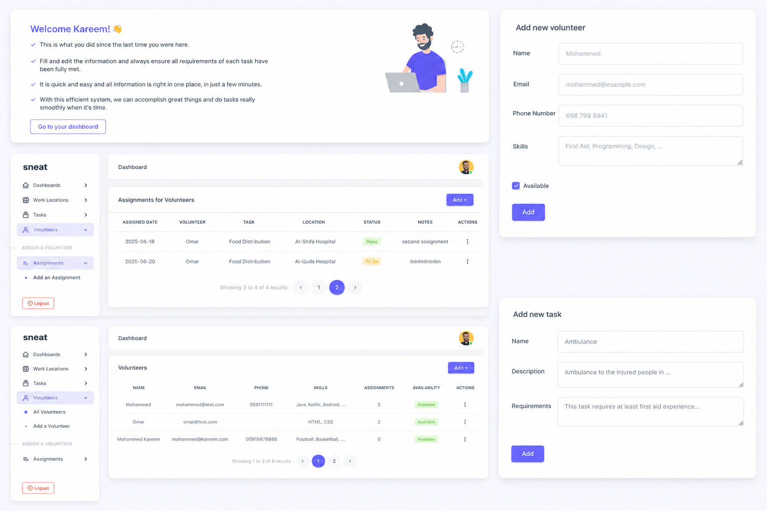 Volunteer Management System banner